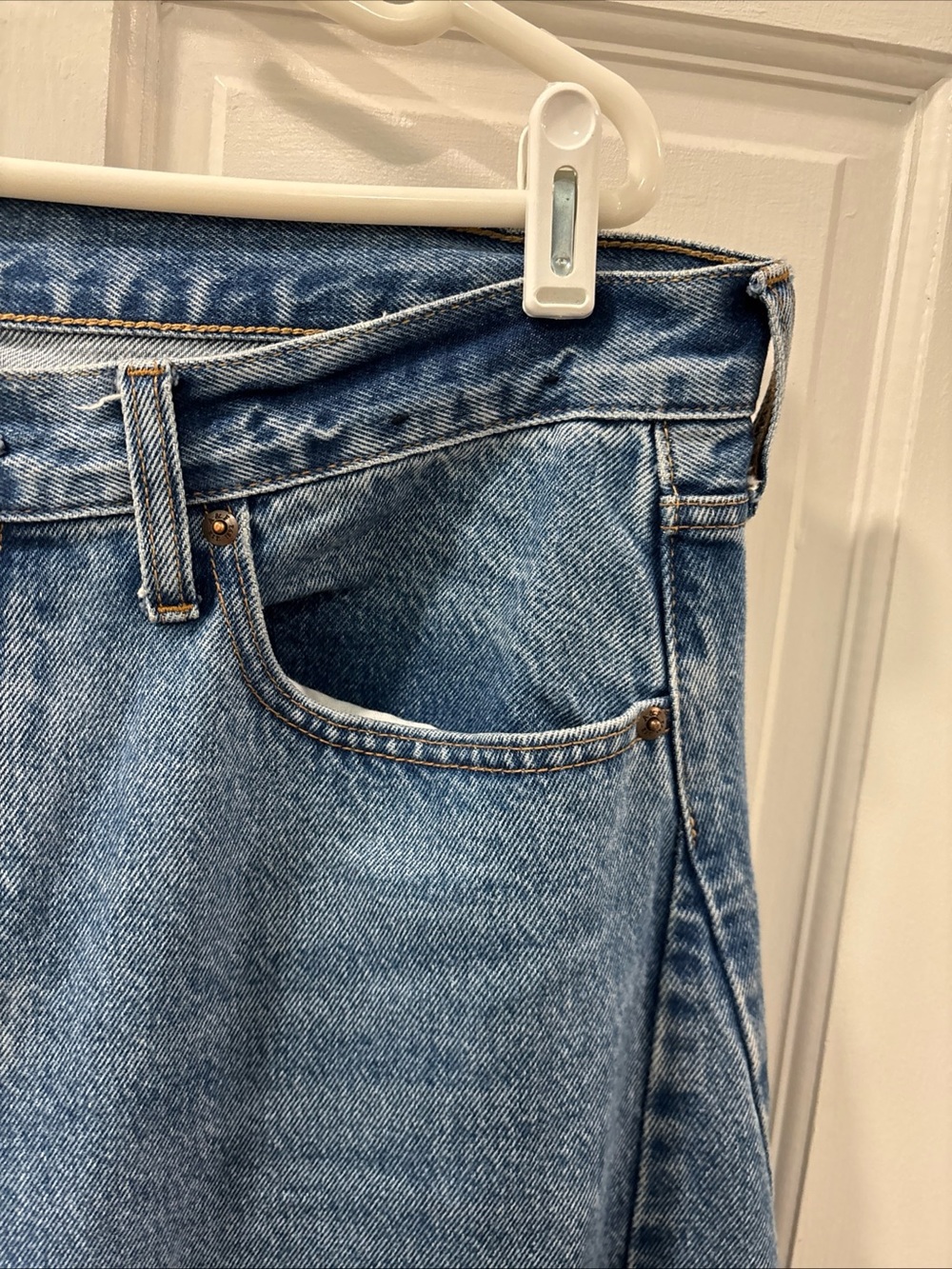 Abercrombie & Fitch Women’s The Barrel Jeans Mid Rise Curve Love Size 32/14L EUC - Picture 5 of 8